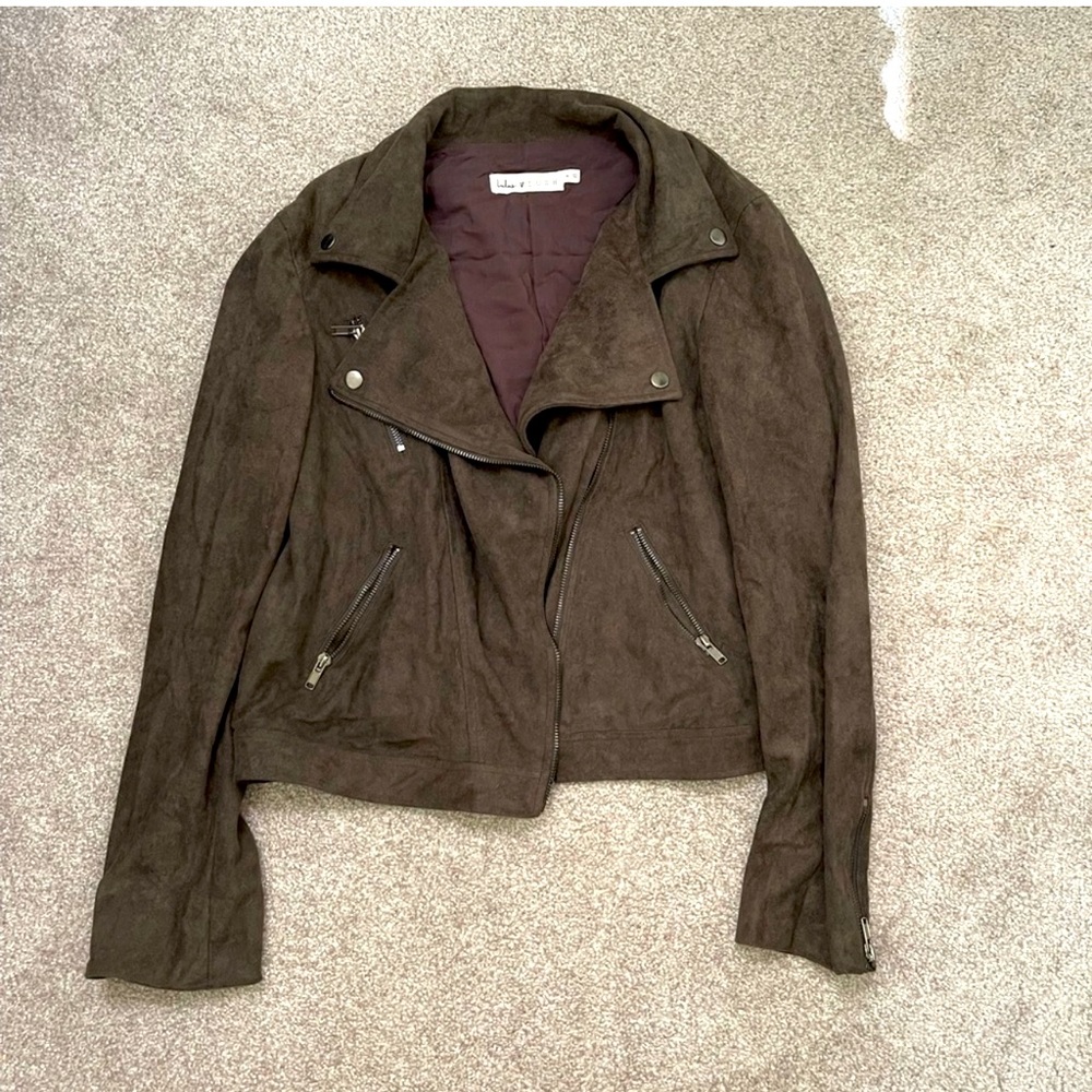 Faux suede jacket